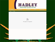Tablet Screenshot of hadleys.com