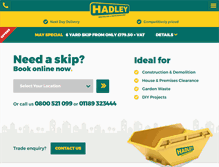 Tablet Screenshot of hadleys.co.uk